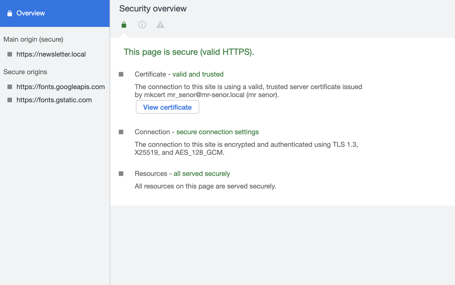 HTTPS security overview